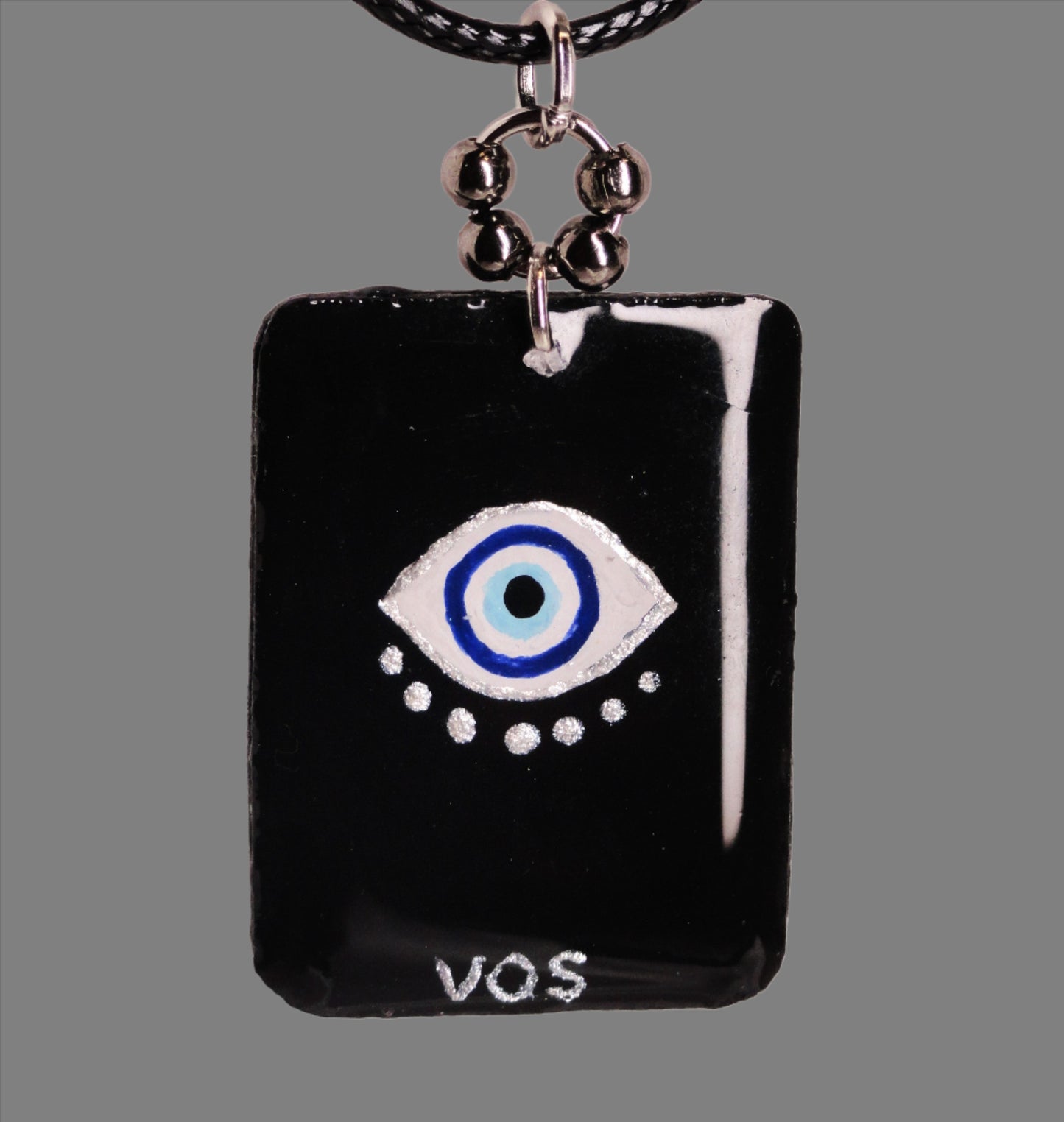 Hand-painted Hierophant Tarot Card Necklace