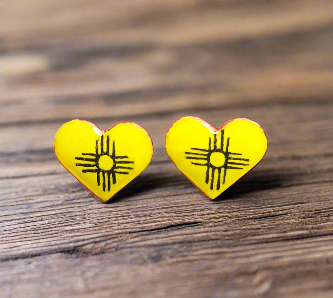Zia Symbol Stud Earrings