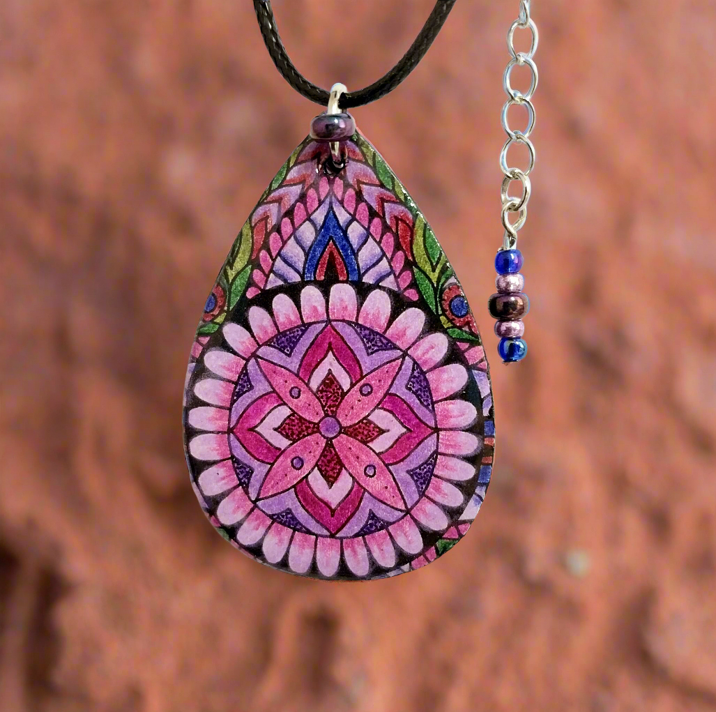 Handmade Flower Mandala Necklace