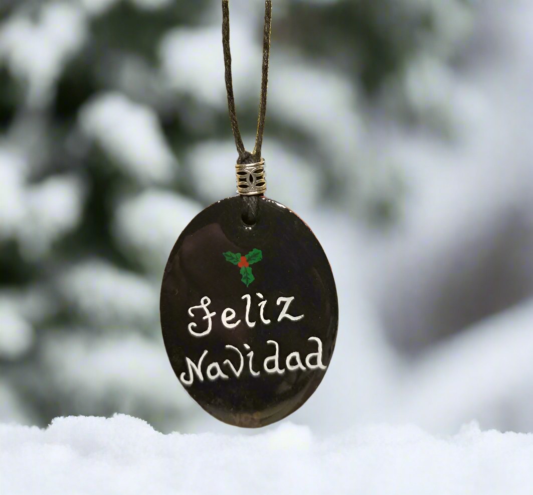 Hand-painted Zia Christmas Ornament