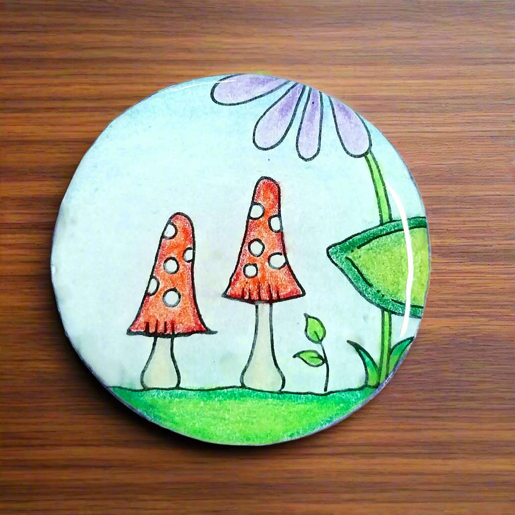 Handmade Mushroom Magnet