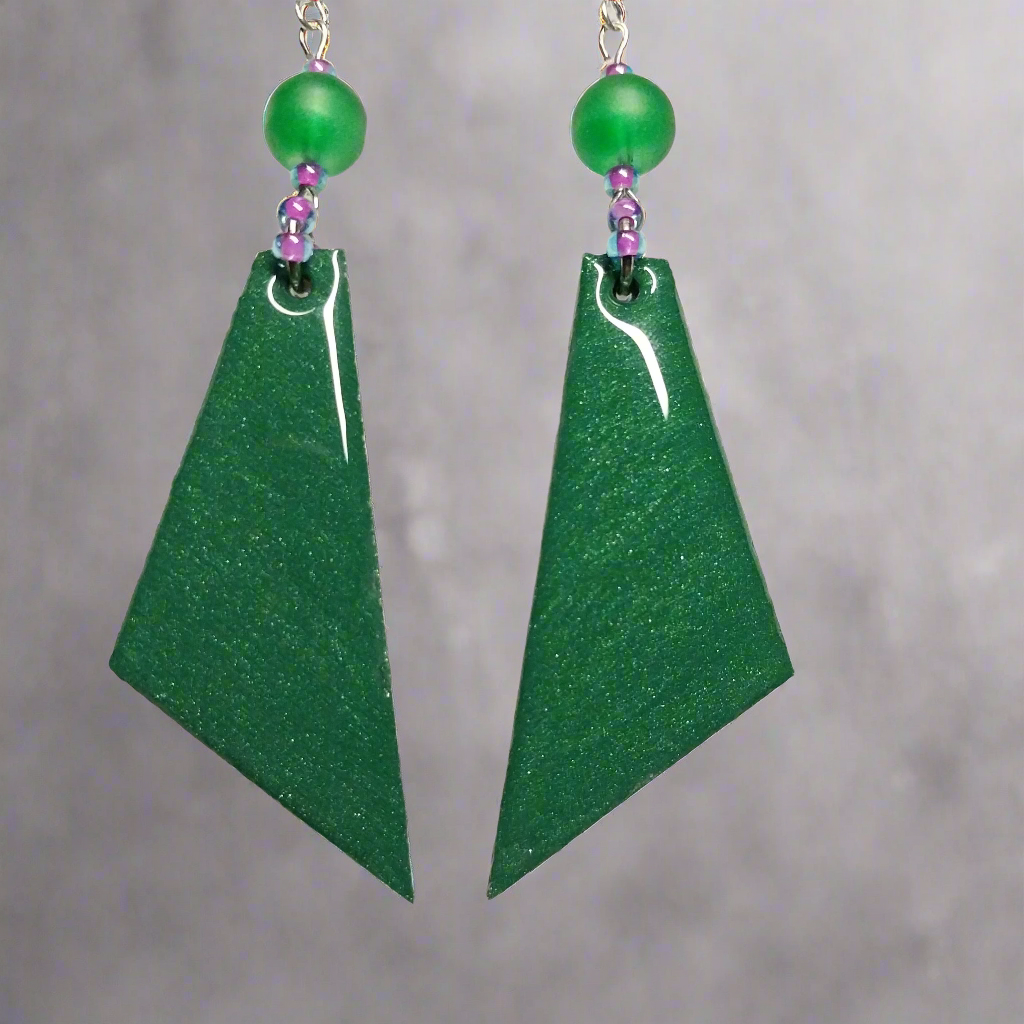 In Bloom Handmade Earrings With Glass Beads