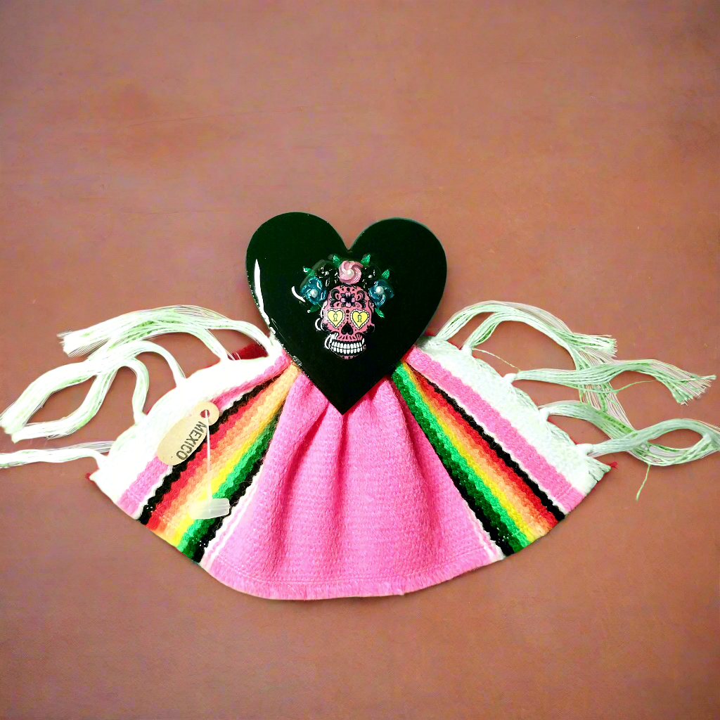Handmade Sugar Skull With Serape Magnets In Multiple Styles