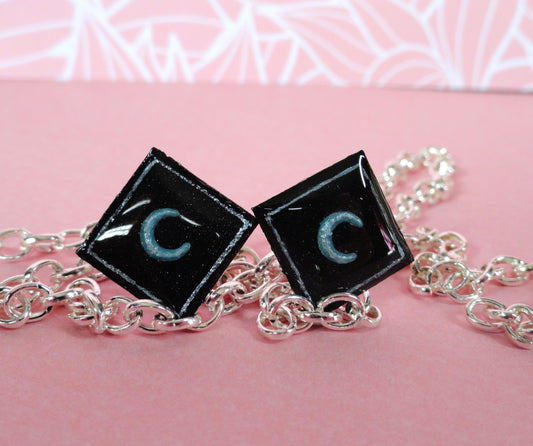 Moon Stud Earrings