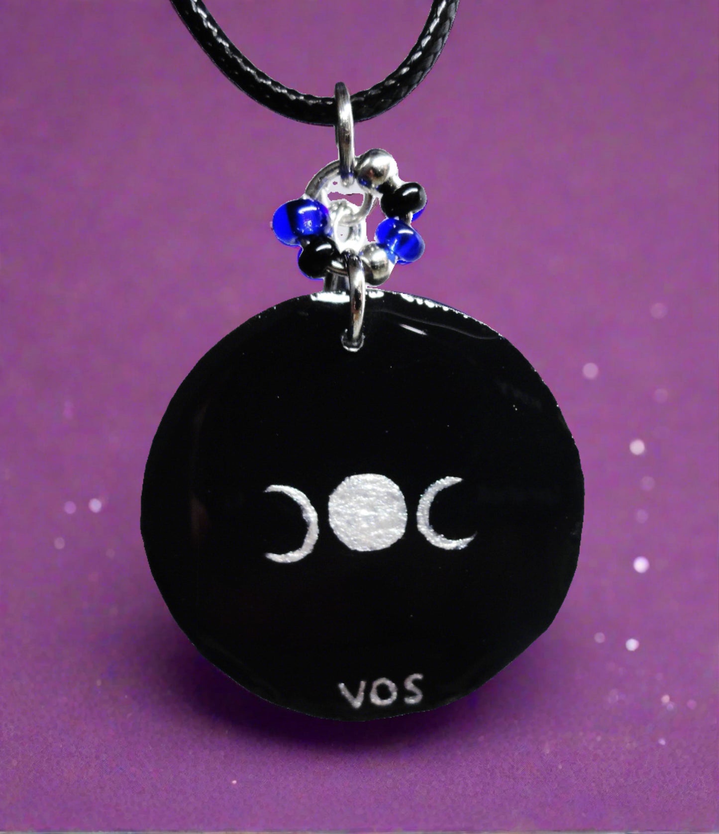 Hand-painted Virgo Astrological Star Necklace