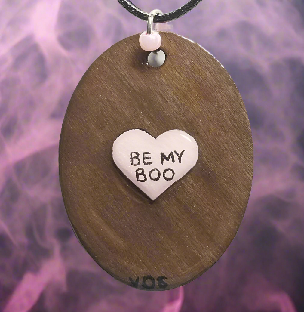 Be My Boo Hand-painted Valentine Necklace