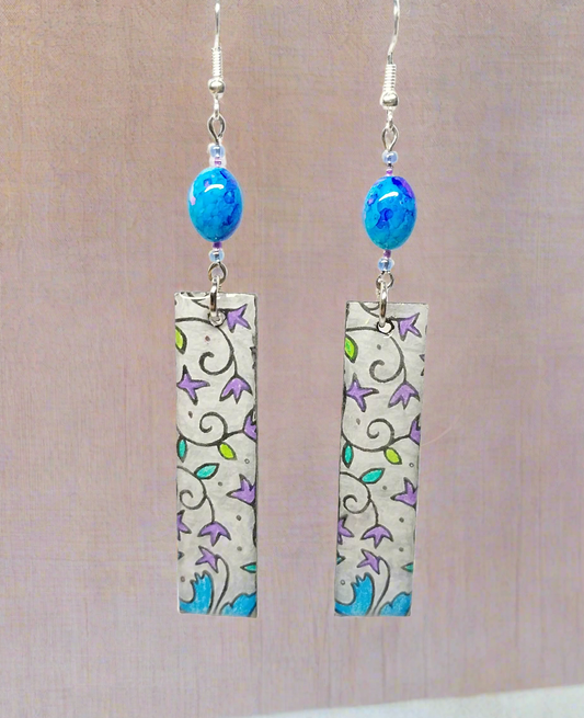 Spring Flowers Handmade Earrings