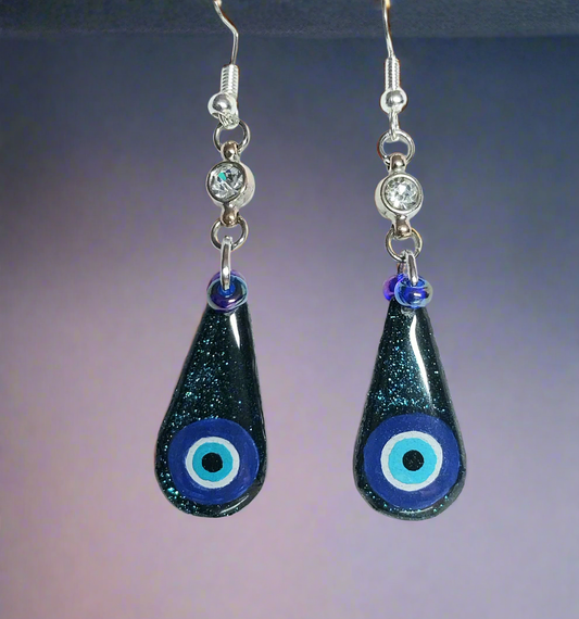 Handmade Evil Eye Earrings