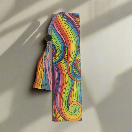 Handmade Rainbow Bookmark