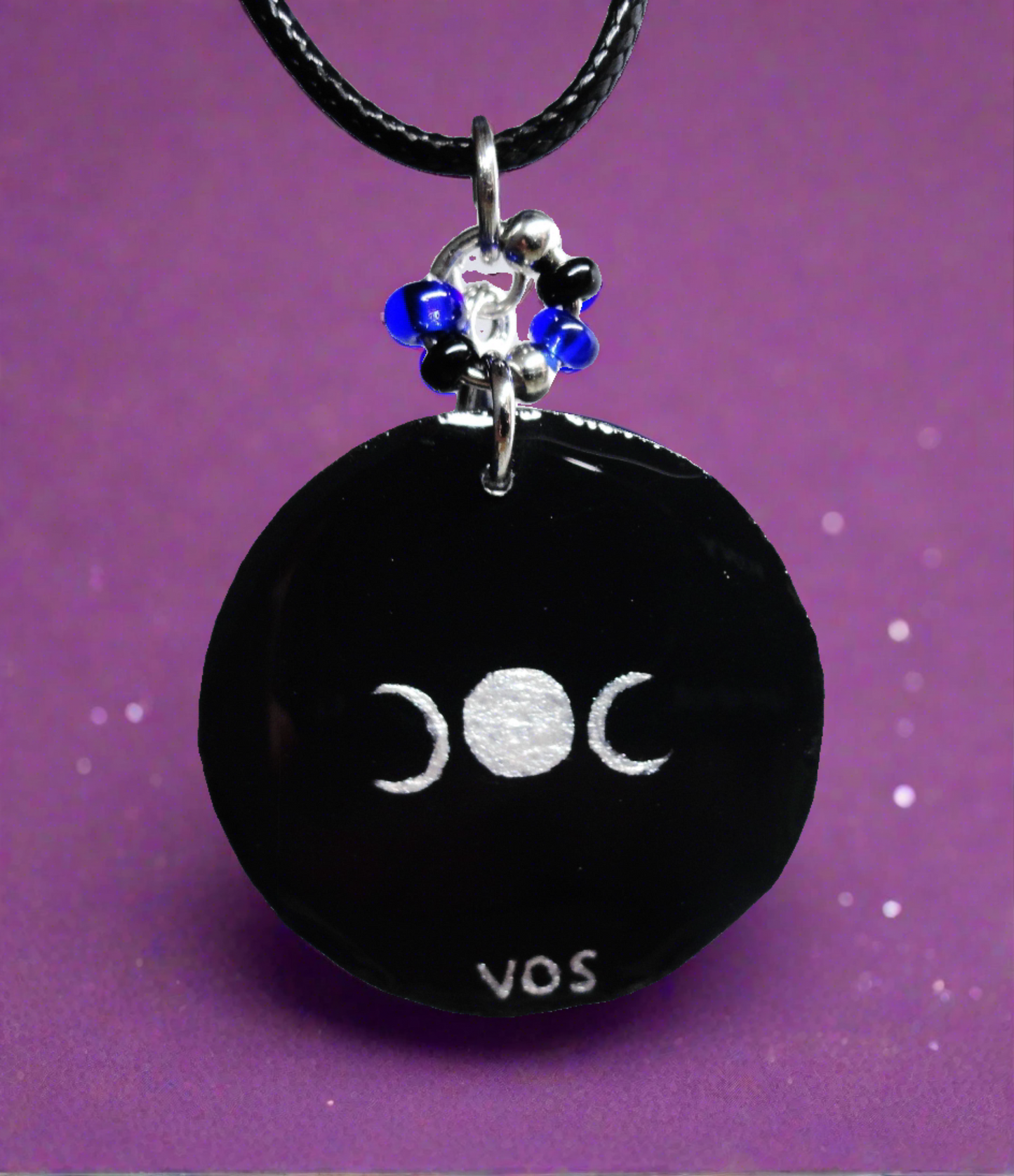 Hand-painted Libra Astrological Star Necklace