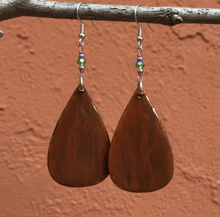 Flora Handmade Earrings With Glass Beads