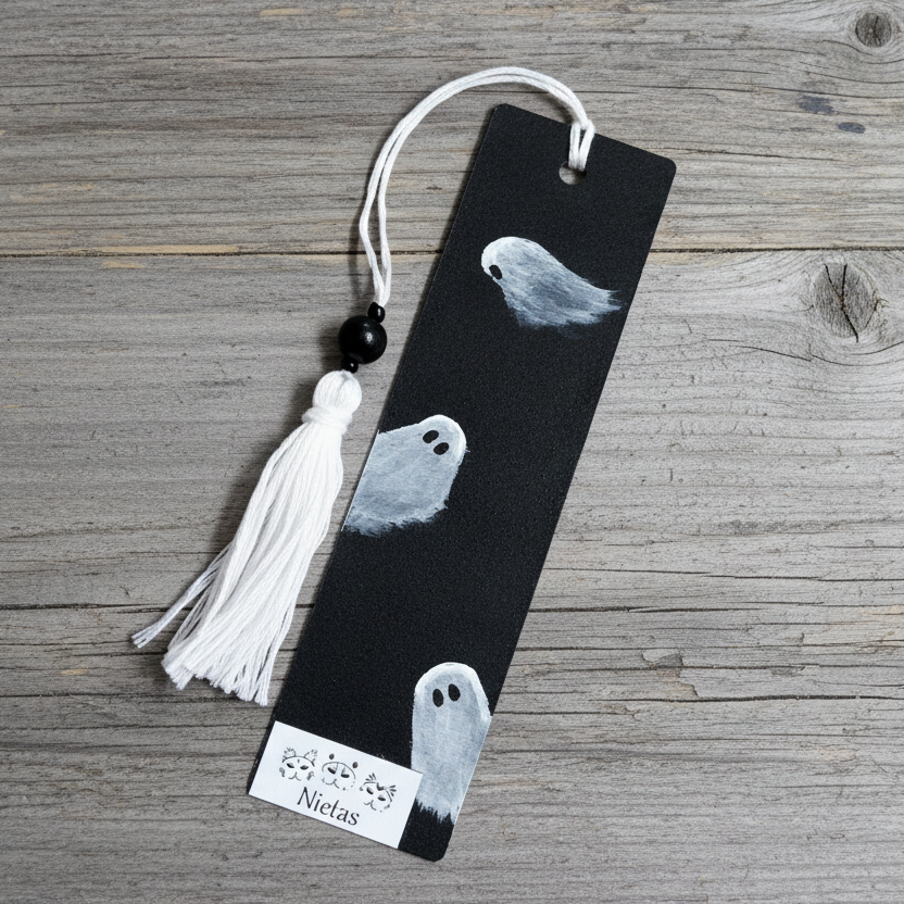 Handmade Ghost Bookmark