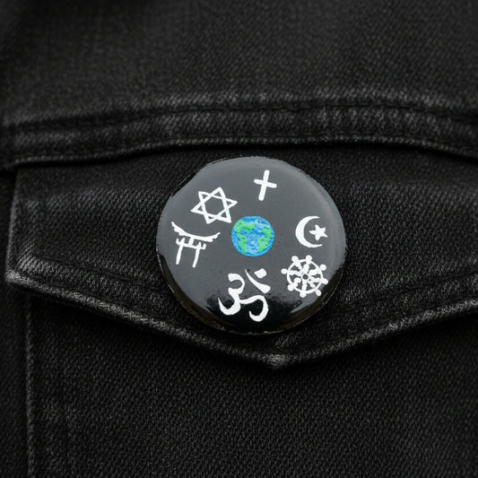 Handmade World Religions Brooch Pin