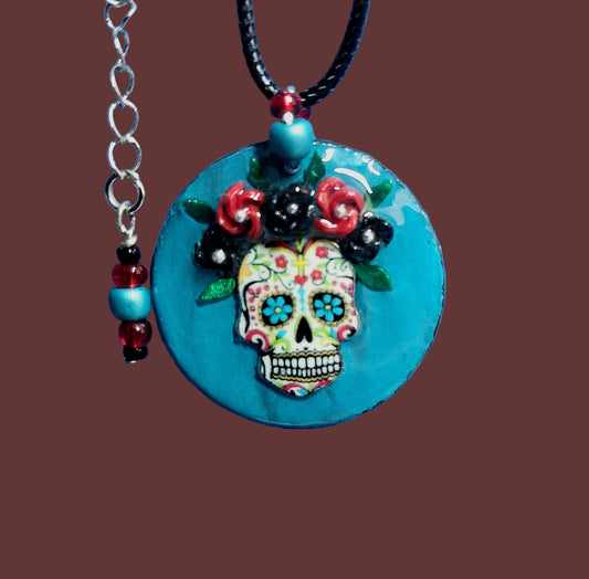 Petrita Handmade Sugar Skull Necklace