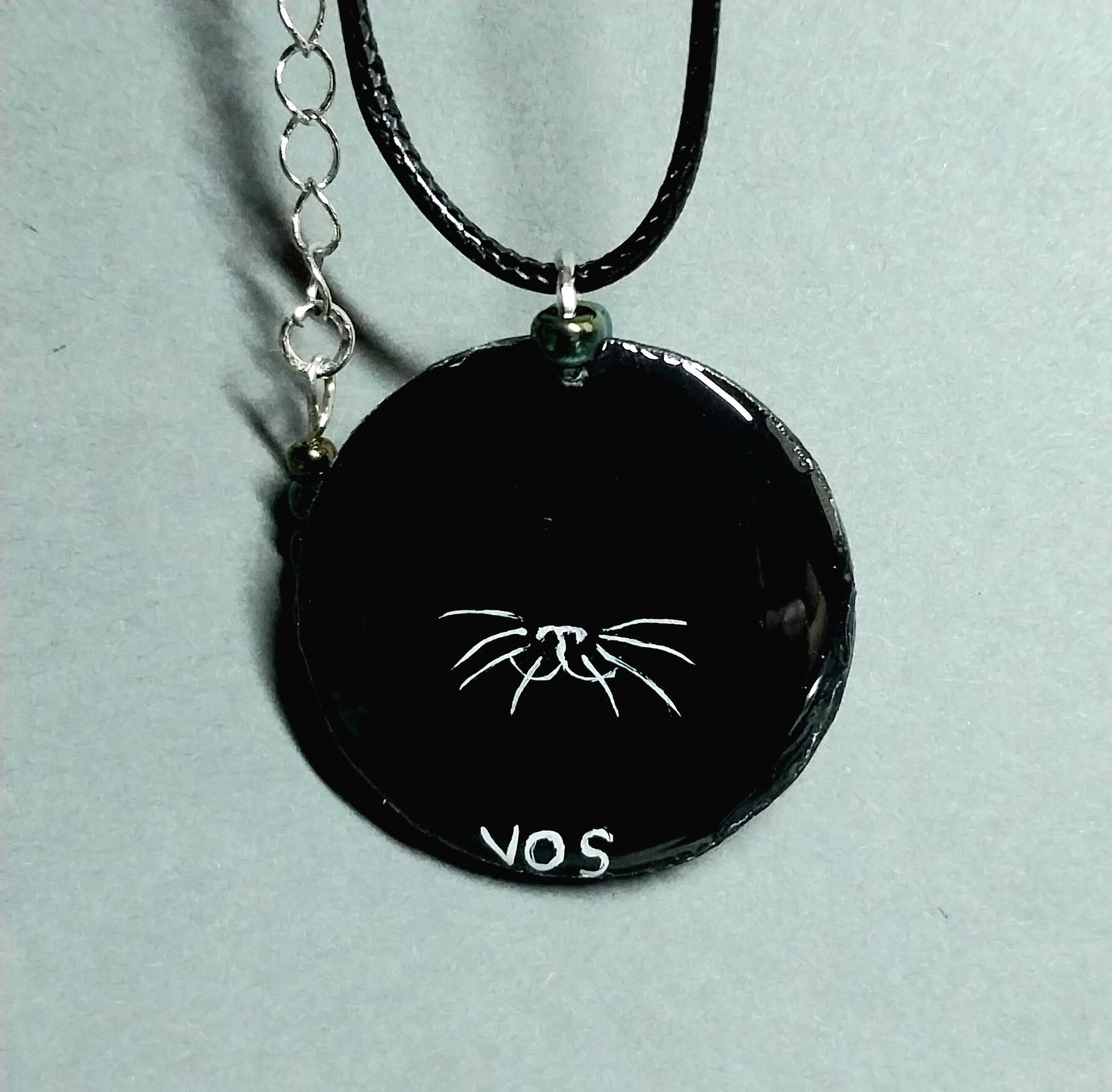 Handmade Koba Rescue Cat Digital Art Necklace