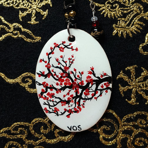 Hand-painted Yin Yang Necklace
